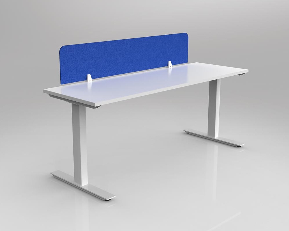 Agile Fixed Height Desk with Acoustic Screen